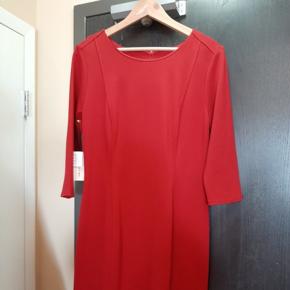 Bergstrom Originals Cranberry Red Bodycon long sleeved dress - Picture 1 of 2
